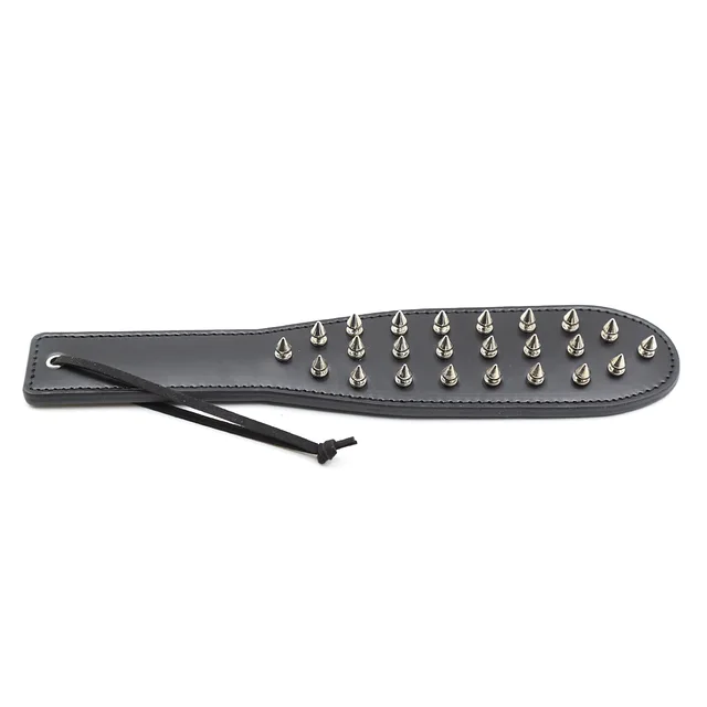 Leather Palm Clap Rivets Spanking Paddle Whips