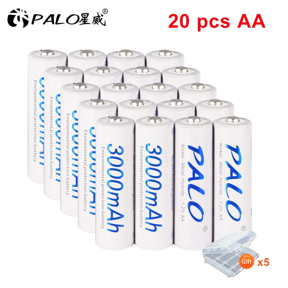 Pcs Card Palo Aa Rechargeable Battery Aa