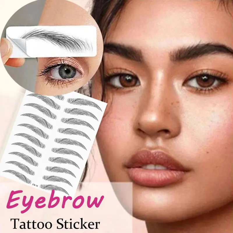 Купить Косметика и макияж 6D Eyebrows Sticker Water Transfer Hair