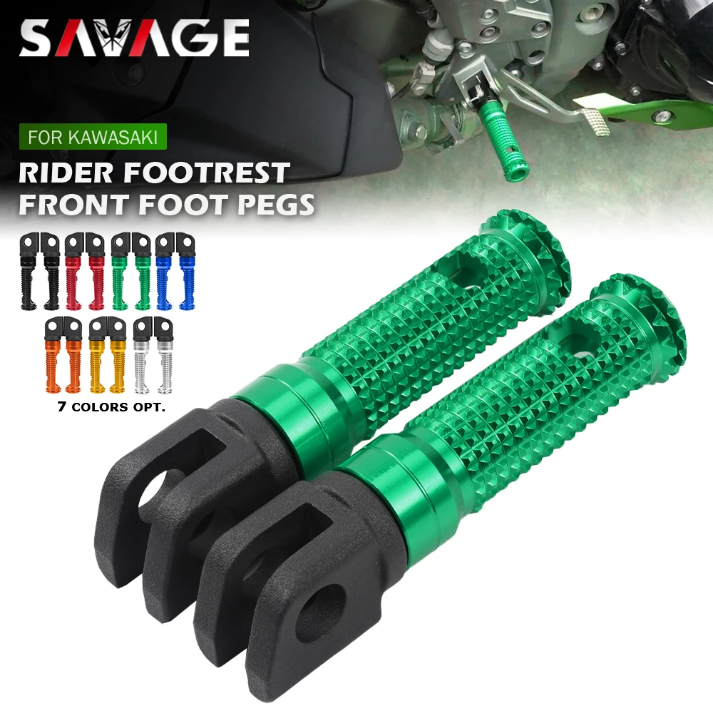 Front Footrest Foot Pegs Pedal For Kawasaki Z