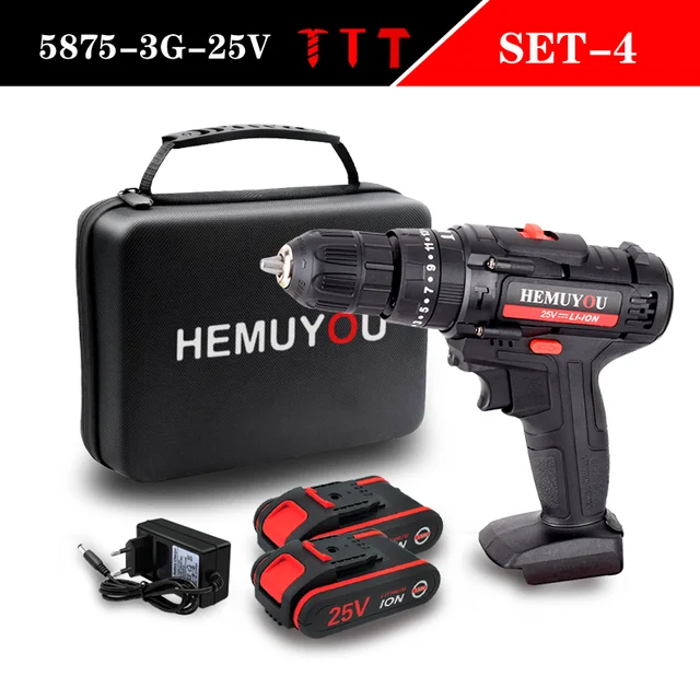 Купить Электроинструменты Electric Cordless Screwdriver Impact Drill