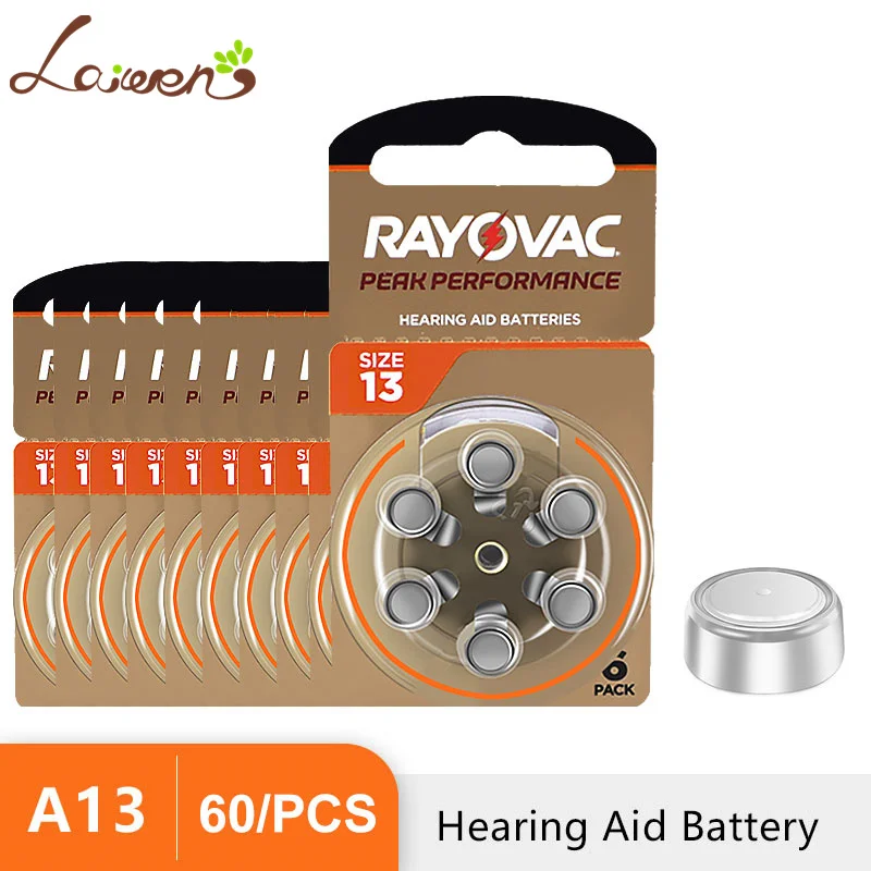 Купить Здоровье Hearing Aid Batteries 60 PCS 10 Cards Zinc Air 1 45V