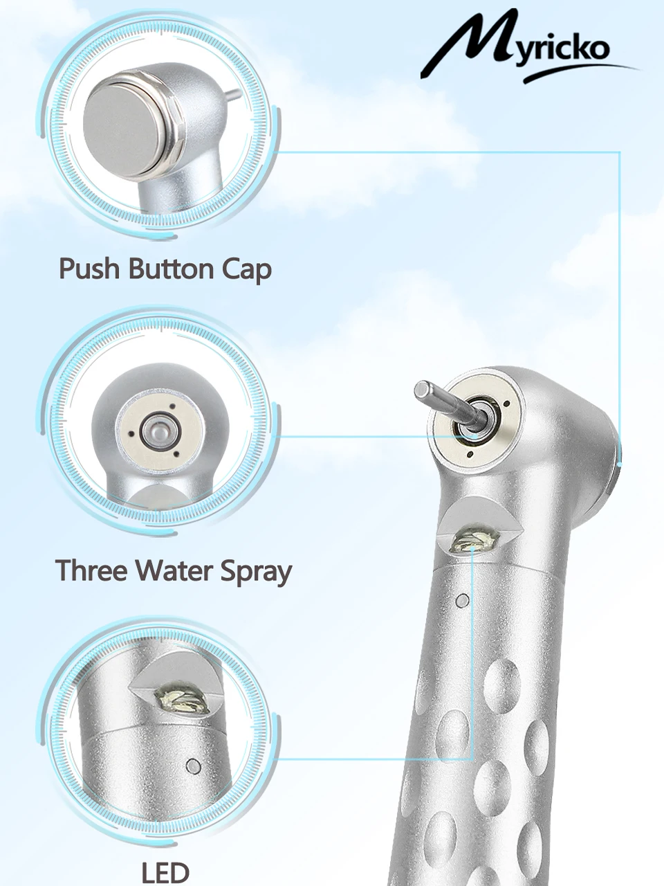 Dental Led High Speed Handpiece High Rotation