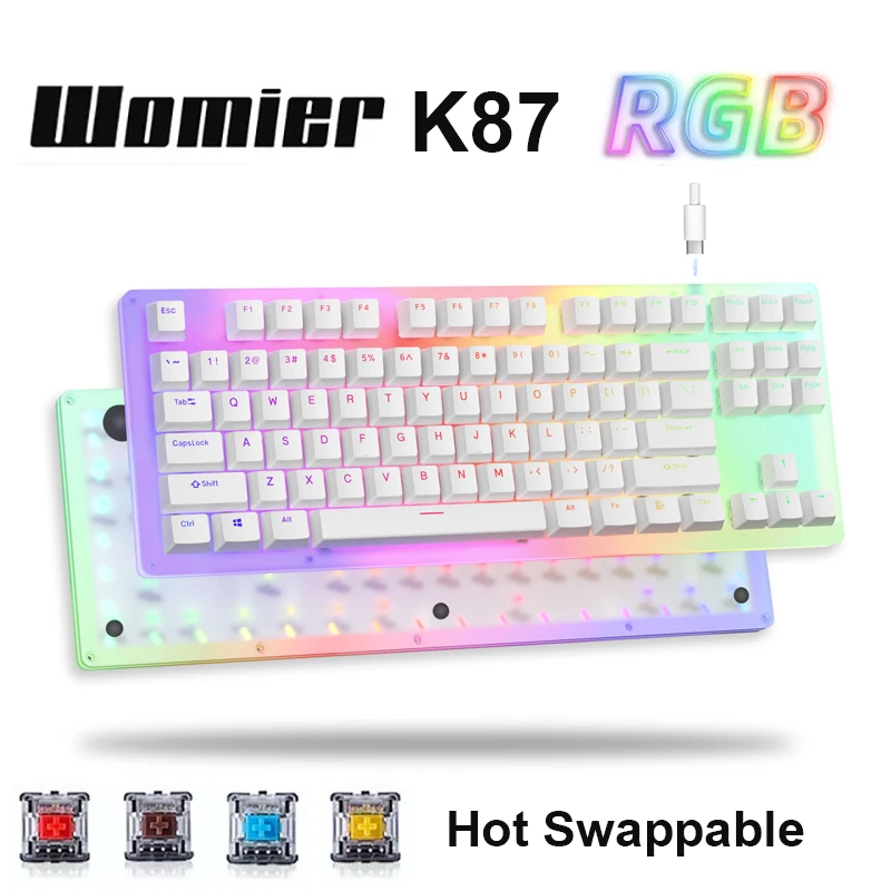 Купить Мышь и клавиатуры Womier K87 Mechanical Gaming Keyboard TKL