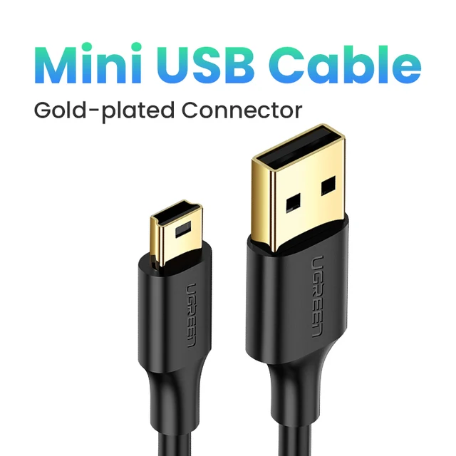 Ugreen Mini USB Cable Mini USB to USB Fast Data Charger Cable for MP3 MP4 Player Car DVR GPS Digital Camera HDD Mini USB-animated-img