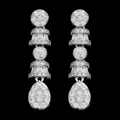 Famous Brand 4 Piece Bridal Zirconia Complete Jewelry Set for Women Party, Banquet Cubic Zirconia Crystal Wedding Jewelry Set preview-2