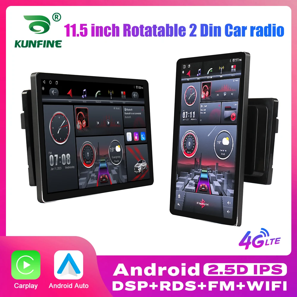 10.1 Inch Rotatable Vertical Screen Car Radio 2 Din Android Multimedia DVD  Player GPS Navigation Autoradio Carplay Android Auto on sale