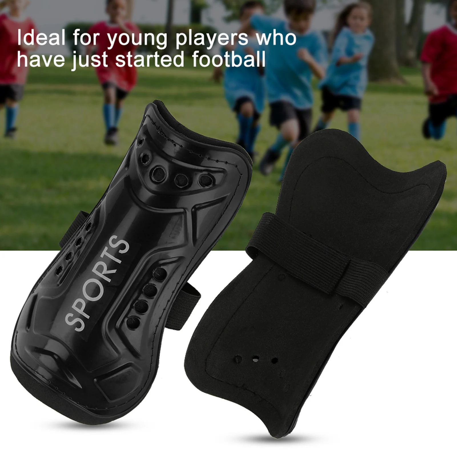 1Pair Adult/Kid Soccer Training Crashproof Calf Protectior Leg Sleeves Children Teens Football Protege Tibia Safety Shin Guards-animated-img