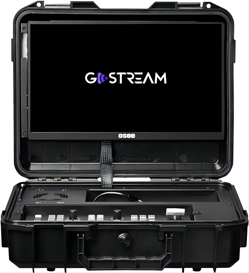 Osee GoStream Deck Kit All-in-One Pro Multi Format Live Streaming Switcher Kit With14inch Screen 4xHDMI Inputs