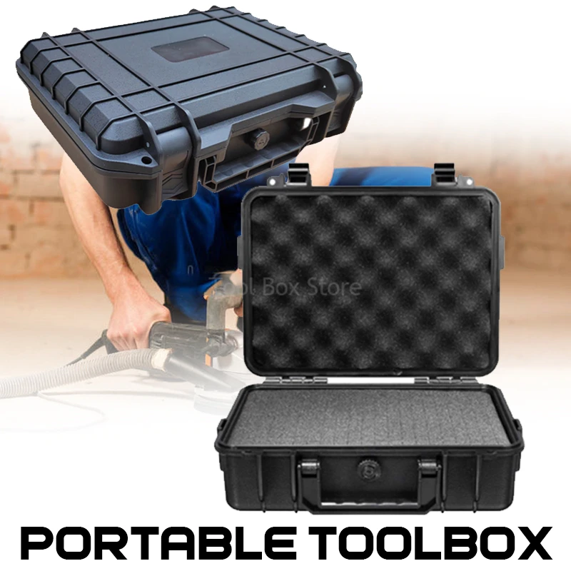 קנו אלי אקספרס  Plastic Tool Box Waterproof Hard Carry Tool Case