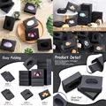 24pcs Mini Kraft Boxes With Clear Window , Perfect for Soap Pieceaging, Handmade Soaps, Candies & Baked Goods, With Sticker preview-5