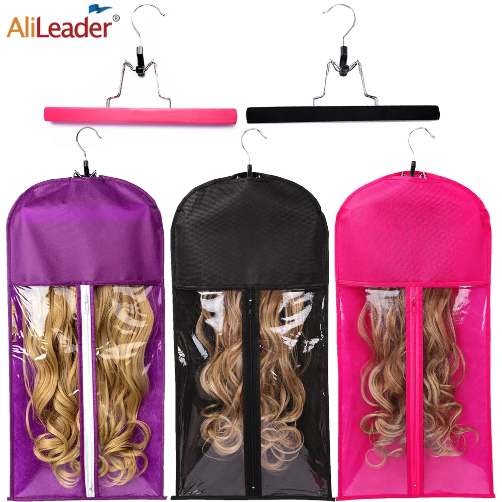 Wig Storage With Wig Hanger For Multiple Wigs Storage Bag With Hanger For  Hair Extension Holder Wig Storage Bag Holder Case