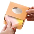 20/30Pcs Mini Kraft Paper Box with Window, Round Soap Packaging Boxes for Homemade Soap Favor Treat Bakery Candy preview-2