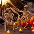 40/90cm Realistic Skeleton Simulation Human Bones Full Movable Joints Body Halloween Outdoor Yard Garden Party Decorate Props