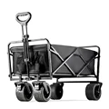 Large Collapsible Garden Camping Trolley Cart Outdoor Strong Load-bearing Beach Wagon Utility Carts With Wheels and Handle