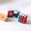 4pcs/set 1/12 Dollhouse Miniature Mini Books Model Furniture Accessories Fun Bookstore Little Man Book