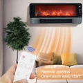 Portable Wall-Mounted Heating Fans Electric Heater Simulated Flame Hot Air Blower Heater For Home Winter Heating Air Conditioner