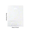 50pcs Die Cut Plastic Merchandise Shopping Bags With Handle, Candy Cake Wrapping Organizer Bags,Wedding Party Gift Bag preview-5