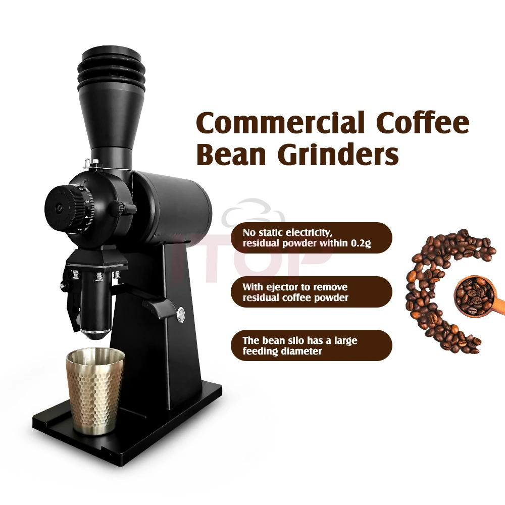 ITOP EK43S Coffee Bean Grinder for Single Grinding Funnel Filter 98mm  Stainless Steel/Titanium Coffee Grinder Thickness Adjusted