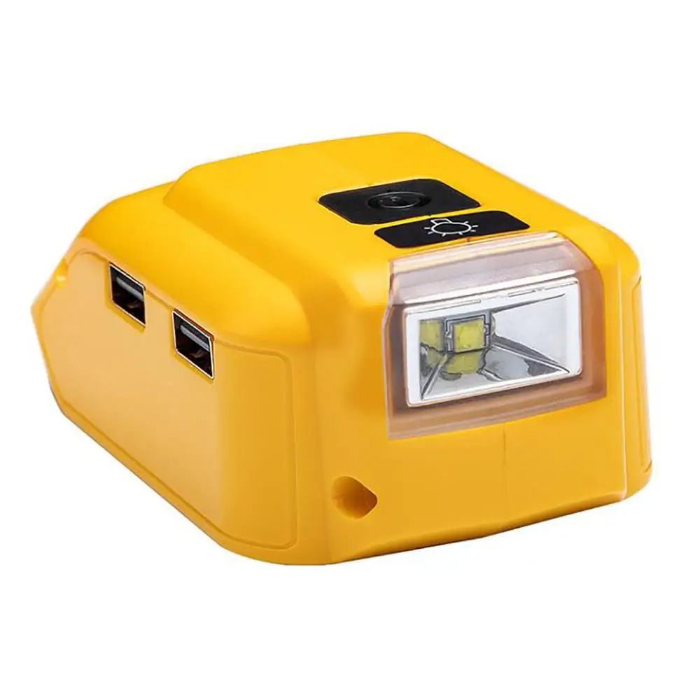 dewalt usb charger with light