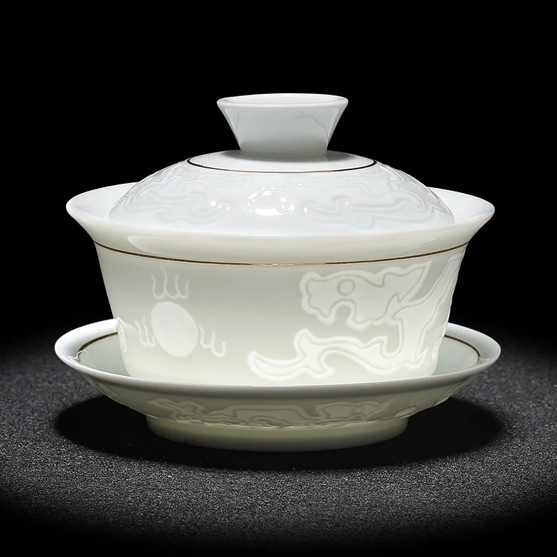 porcelain gaiwan tea set