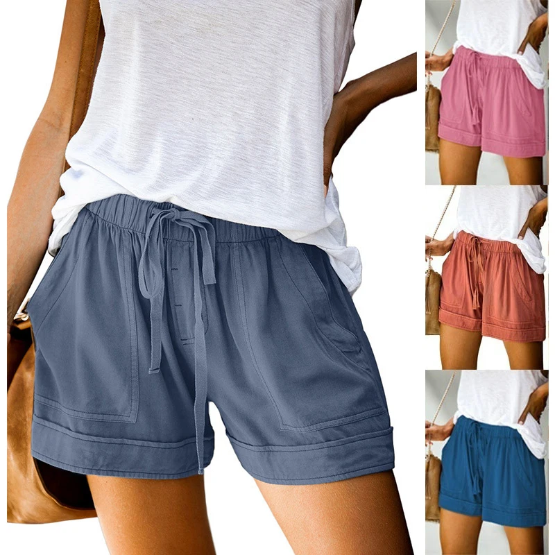 Womens Summer Causal Shorts Women Plus 