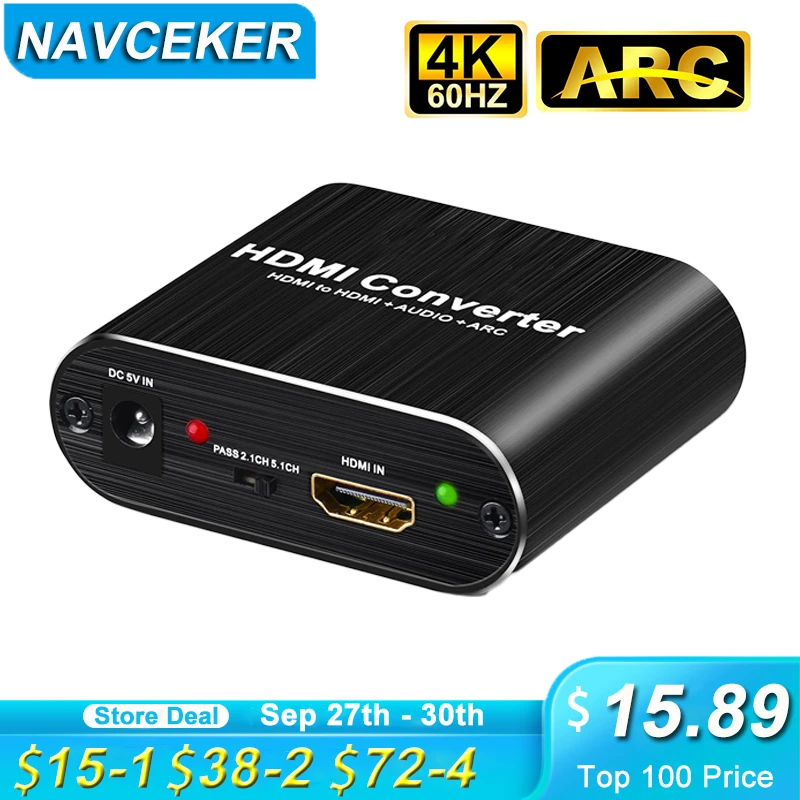 2022 4K HDMI Audio Extractor Splitter 