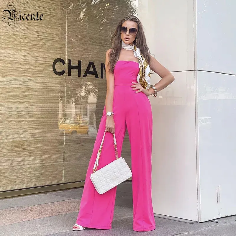 hot pink jumpsuit outfit