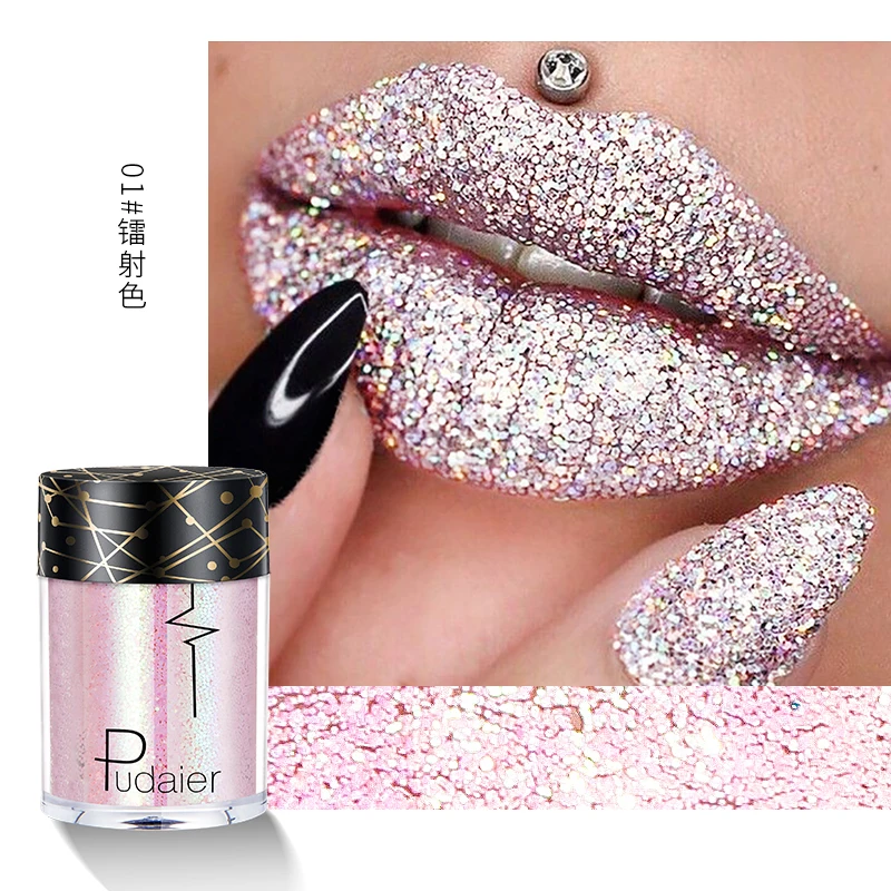 Glitter Lip Kit Long Lasting Waterproof Stay Golden Cosmetics