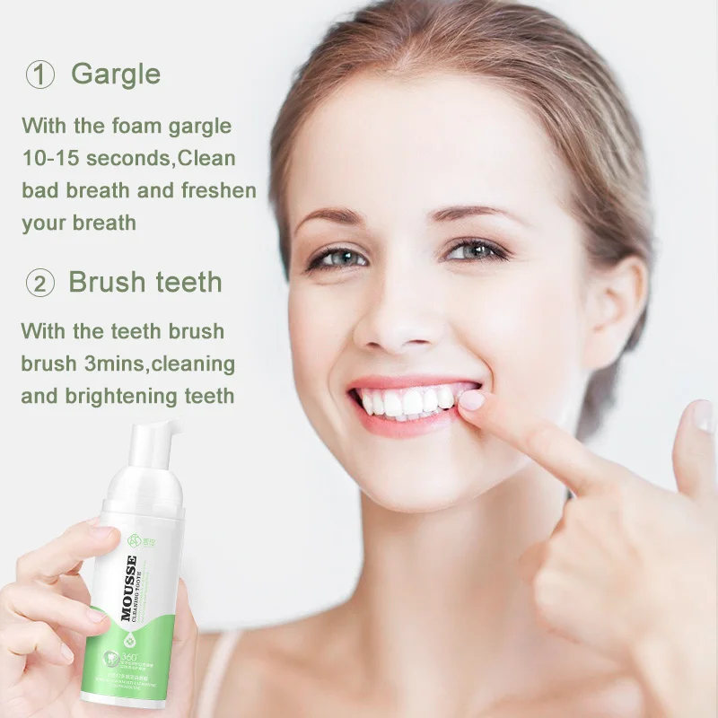 tooth cleaning mousse