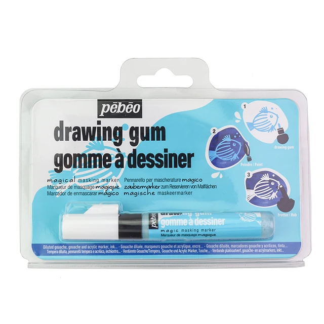 Pebeo Covering Blank Leaving White Marker Pen Drawing Gum 0.7/4mm