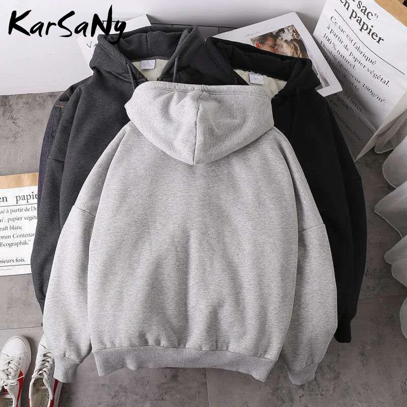 Winter Zip Up Hoodie Sweatshirts 