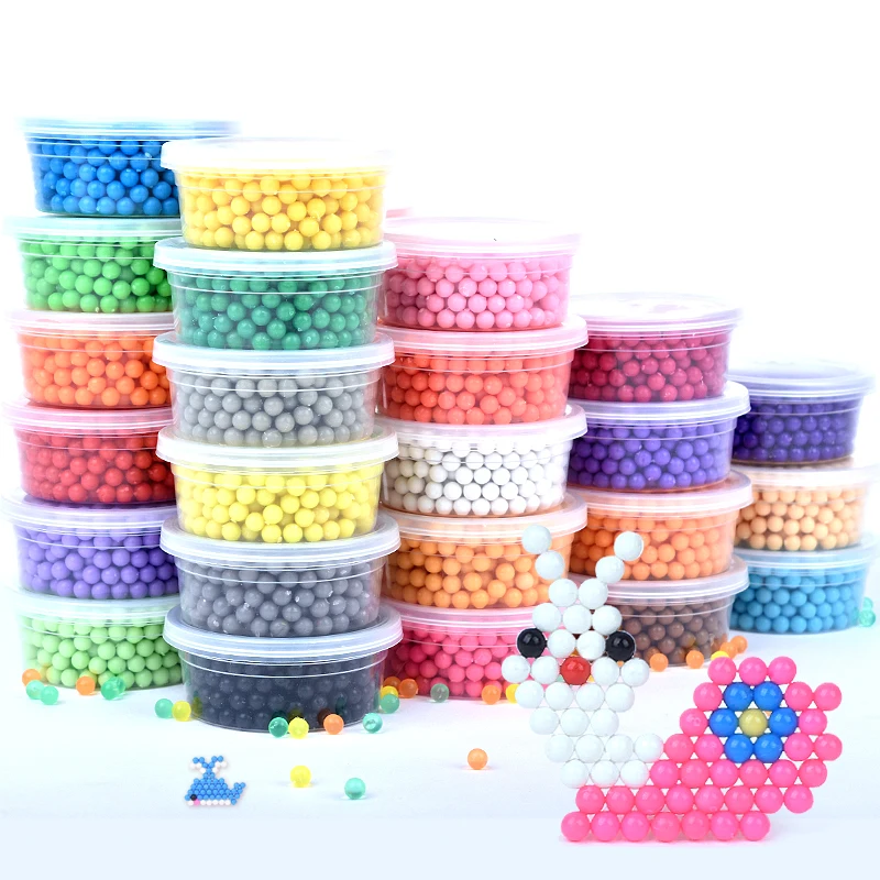 600Pcs box Hama Water Beads Spray Magic Beads Educational Perler perlen beads Puzzles Accessories for Children Toys-animated-img