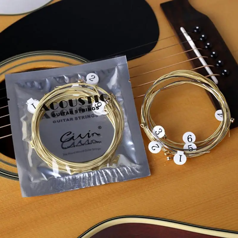 brass acoustic guitar strings