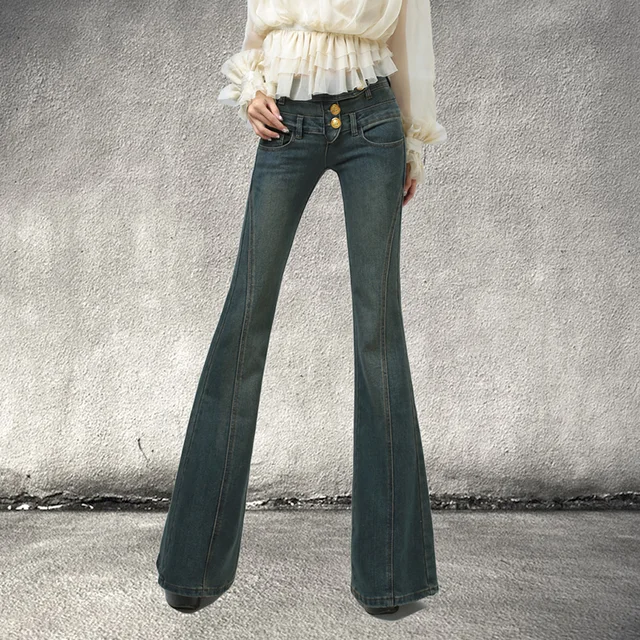 long flare jeans womens