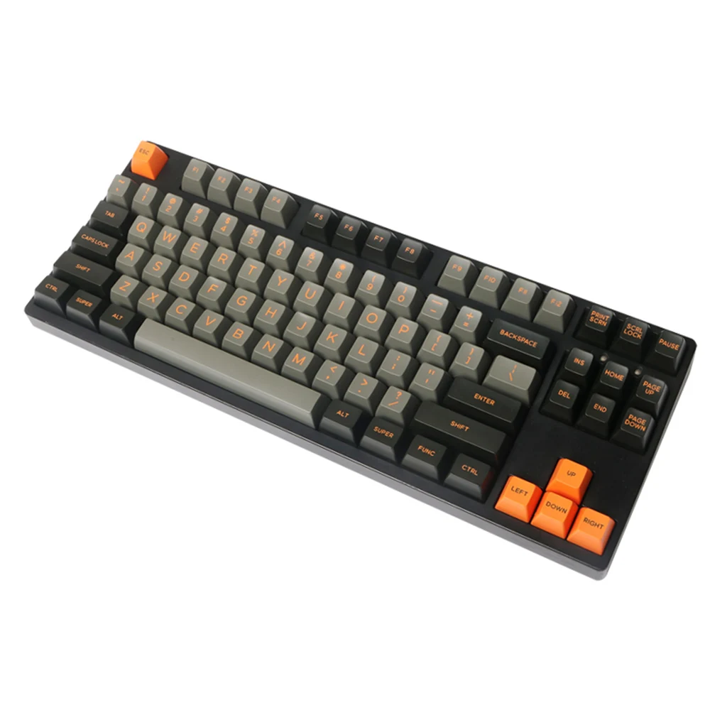 orange and black keycaps