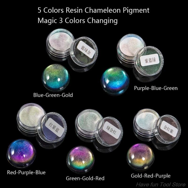 Mirror Chameleons Resin Pigment Pearlescent Epoxy Resin Magic Discolor  Powder 