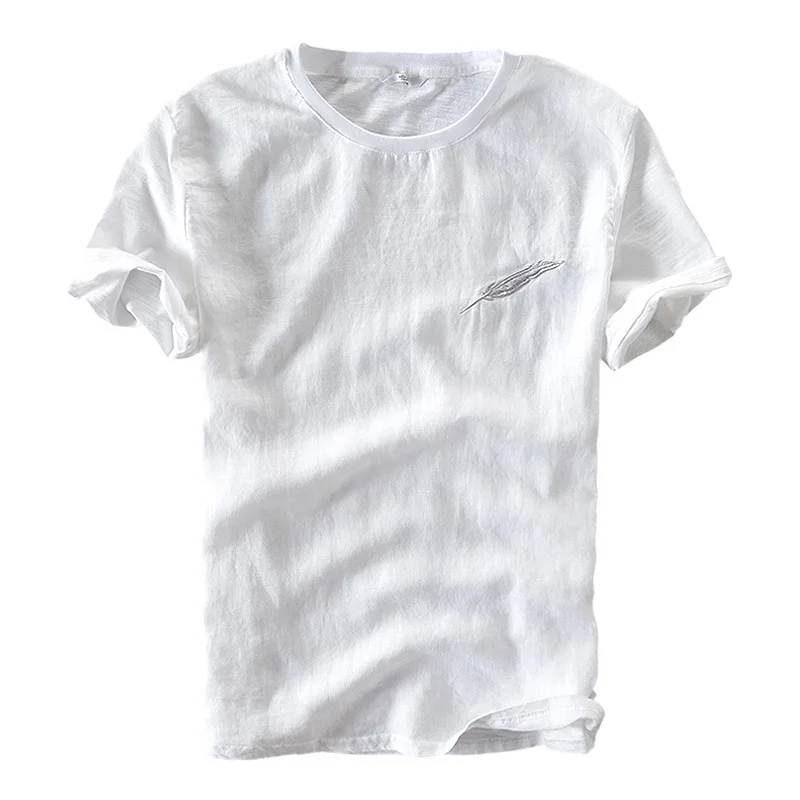 white feather t shirt