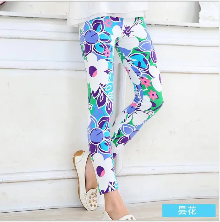 Spring Autumn Korean New Girls Printed Leggings Wholesale