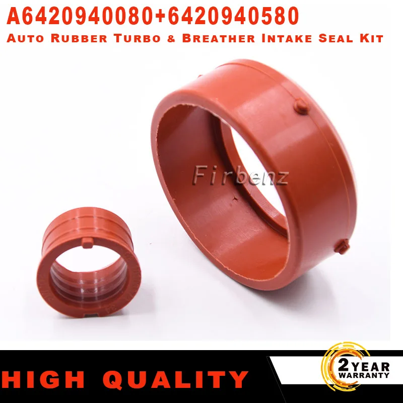 A6420940080+6420940580 Auto Rubber Turbo & Breather Intake Seal Kit For Mercedes-Benz OM642 Seal Kit Seal Kit Pistons-animated-img