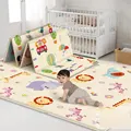 Baby Playing Mat Cartoon Print Crawling Pad Folding Thickening Environmental Friendly Household Children Game Playing Mat preview-1