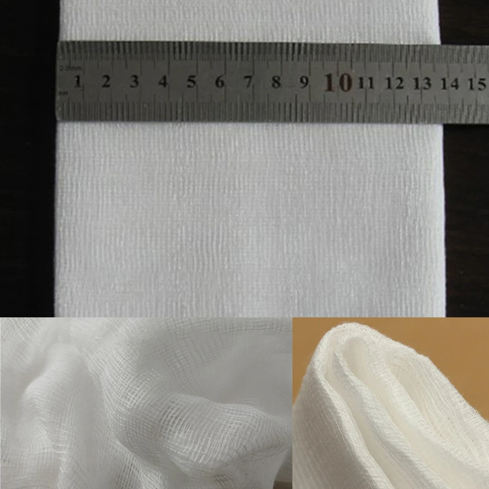 Large White Cotton Gauze Cheesecloth Fabric Reusable Ultra Fine Muslin  Cloth for Straining, Cooking, Cheesemaking, Baking