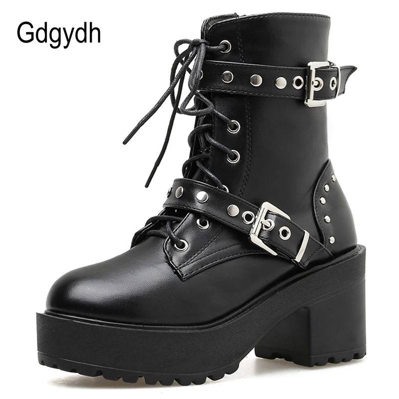 Gdgydh Sexy Rivet Autumn Boots Women 