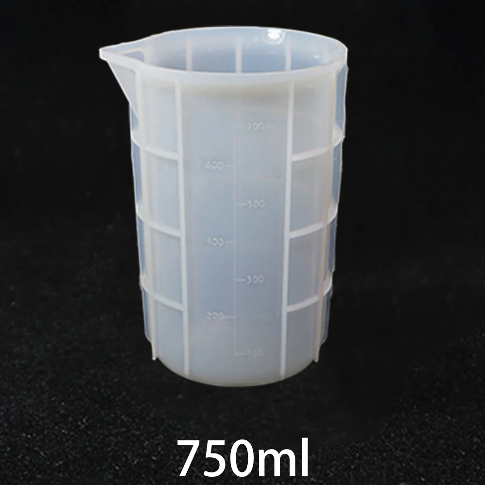 100ML-750ML Silicone Measuring Cup Split Cup For DIY Epoxy Resin