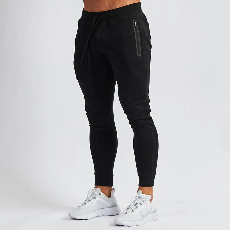 Jogging Pants Men Solid GYM Training 