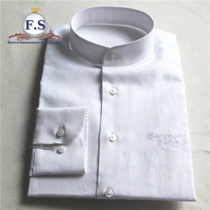 mens shirts round collar