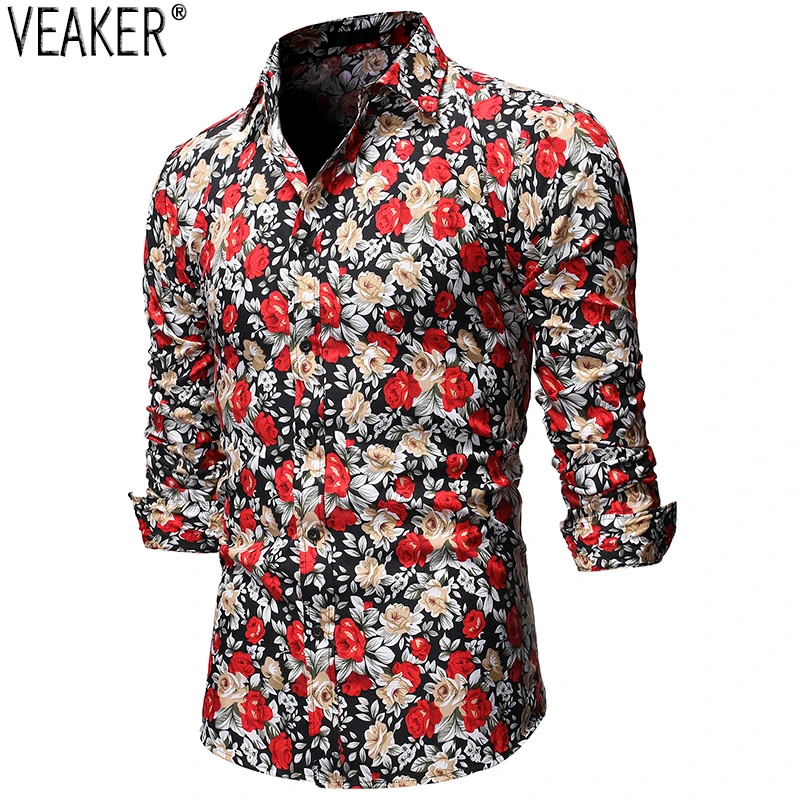 2019 Autumn New Men's Floral Printed 