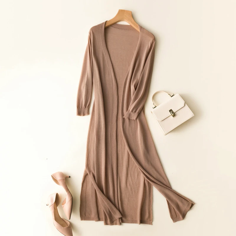 2020 Women Cardigan Kimono Thin Knitted 