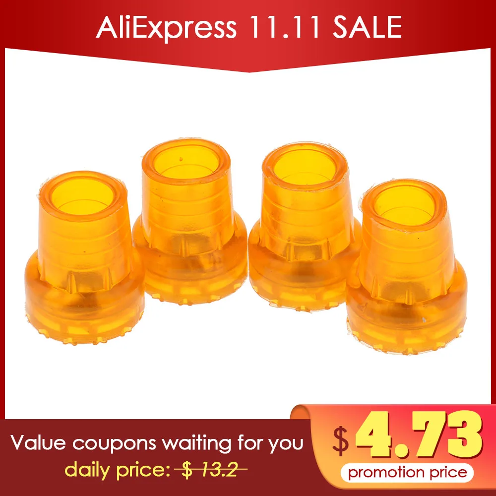 Купить Здоровье 4pcs 19mm Anti Slip Rubber Crutches Tips Pad Durable