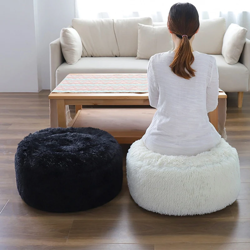 plush furniture round chair